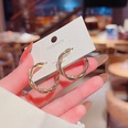 Korean design twist circle earrings simple design earringspicture9