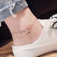 Korean titanium steel geometric bell pendent anklet fashion foot jewelry wholesalepicture12