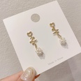 Korean temperament long pearl heartshaped earrings wholesalepicture12