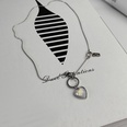 personality hiphop titanium steel necklace heart pendantpicture14