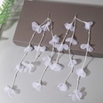 Fashion creative personality long tassel fabric flower earringspicture12