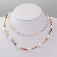 Bohemian handwoven crystal bead multilayer necklace pearl pendant jewelrypicture12