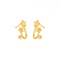 simple doublelayer star earrings fashion exquisite fivepointed star earrings ear jewelrypicture17