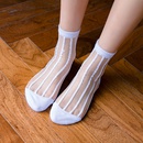 retro polka dot love vertical strips glass silk card silk socks womens tube socks wholesalepicture12