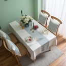 jacquard big wave tassel tablecloth geometric coffee table table cloth cloth rectangular tableclothpicture8