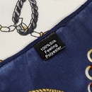 fashion silk scarf chain rope printing 90cm square scarf simulation silk satin fashion shawl scarfpicture10
