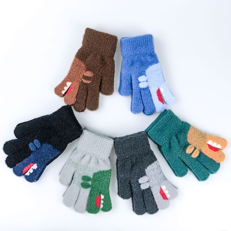 Otoño e invierno nuevos guantes para niños guantes multicolores de dibujos animados lindos guantes de punto NHJIA480777's discount tags