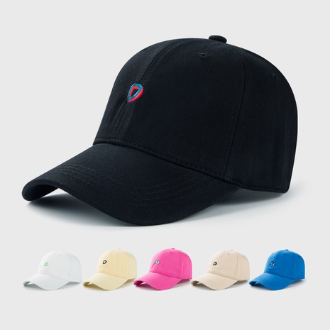 Version coréenne de la lettre D broderie chapeau mode simple casquette de baseball en plein air casquette de protection solaire de printemps et d'été NHHAO480836's discount tags