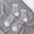retro polka dot love vertical strips glass silk card silk socks womens tube socks wholesalepicture18