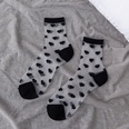 retro polka dot love vertical strips glass silk card silk socks womens tube socks wholesalepicture19