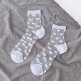 retro polka dot love vertical strips glass silk card silk socks womens tube socks wholesalepicture20
