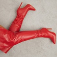 Bottes pour femmes de nouveau style avec talon aiguille  bout pointu sur le genou bottes longues avec bottes  fermeture clairpicture12