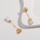 Korea Irregular Round Earrings Baroque Pearl Long Tassel Earringspicture8
