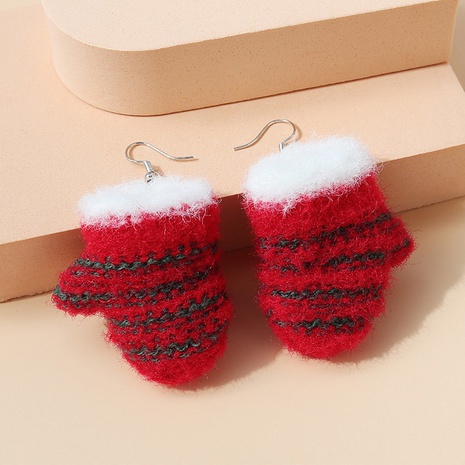 Série de Noël petites boucles d'oreilles de gant de Noël créatifs sauvages à la mode à la mode fraîche NHPS491166's discount tags