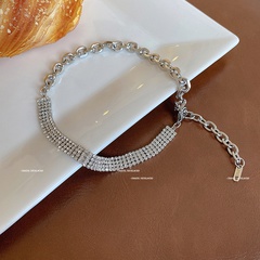necklace full diamond chain personality simple choker titanium steel neck chain jewelry