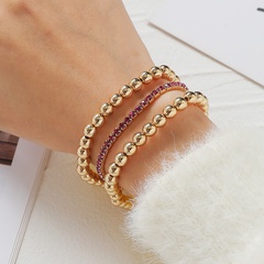 Fashion Jewelry Rhinestone Chain Bracelet CCB Beaded Bracelet Set