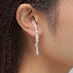European and American fashion jewelry imitation pearl earrings wholesale