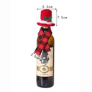 charpe crative de Nol chapeaux deux pices couvercle de bouteille de vin rouge chapeau de treillis chapeau haut de forme rougepicture8
