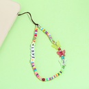 new letters LOVE butterfly mobile phone lanyard bohemian color soft ceramic mobile phone chainpicture7