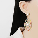 New Personality Exaggerated Demon Eyes Color Diamond Pearl Eyeball Stud Earringspicture9