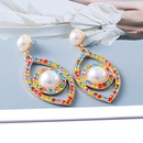 New Personality Exaggerated Demon Eyes Color Diamond Pearl Eyeball Stud Earringspicture11
