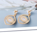 New Personality Exaggerated Demon Eyes Color Diamond Pearl Eyeball Stud Earringspicture12