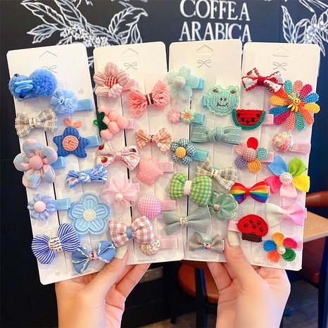 Épingle à cheveux noeud papillon fleur de dessin animé coréen pour enfants's discount tags