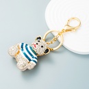 New animal series drip oil diamond stripe bear alloy keychain pendant bagpicture13