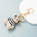 New animal series drip oil diamond stripe bear alloy keychain pendant bagpicture14