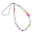new letters LOVE butterfly mobile phone lanyard bohemian color soft ceramic mobile phone chainpicture11