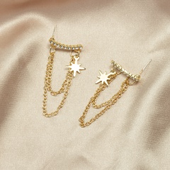 Korea Star Small Tassel Long Earrings Wholesale Jewelry