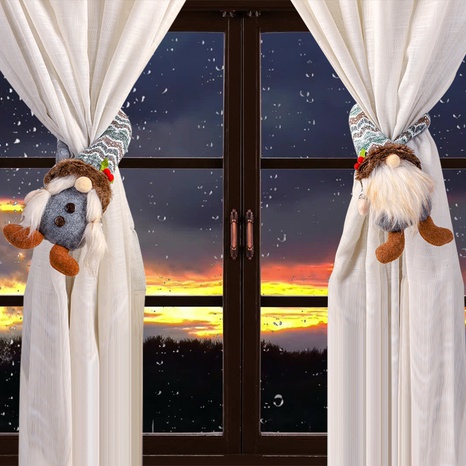 Accesorios de decoración de botón de cortina de muñeca sin rostro de sombrero doblado de Navidad NHGAL489118's discount tags