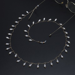 EBay AliExpress nueva cadena de cobre hecha a mano perlas gafas de sol cordón gafas Accesorios