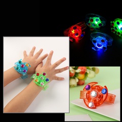 Popular Flash Spinning Top Wrist Strap Luminous Bracelet Night Market Stall Kindergarten Small Gift Children's Toys Wholesale