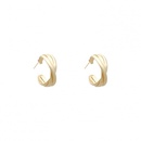 Kaltwind Halbkreis gekreuzte Ohrringe Frauen 2021 neue trend ige dumme Gold Ohrringe InternetPromiTemperament Mode einfache Ohrringepicture12
