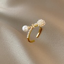 Personality Trend Fashion Simple Ring Online Influencer Refined Pearl Zircon Ring Cool Style Design Versatile Index Finger Ringpicture15