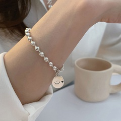 Korean-Style Smiley Face Stitching Bracelet Women's Simple Ins Special-Interest Design 2021 New Normcore All-Matching Fashion Ornament