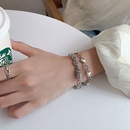 Retro heart circle stitching bracelet female niche design braided chain heartshaped braceletpicture20