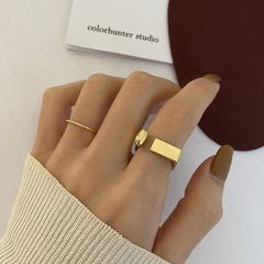 simple U-shaped geometric opening ring fashion sexy index finger ring
