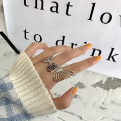retro wings butterfly ring fashion personality ring index finger ring