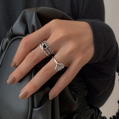 Open Love Heart Ring Female Special-Interest Design Affordable Luxury Fashion Refined Personalized Retro High-Grade Temperament Fashion