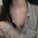 Simple pendant with a single flashing diamond necklace design niche temperament clavicle chainpicture12