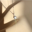 Simple pendant with a single flashing diamond necklace design niche temperament clavicle chainpicture13
