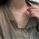 Simple pendant with a single flashing diamond necklace design niche temperament clavicle chainpicture14