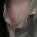 Simple pendant with a single flashing diamond necklace design niche temperament clavicle chainpicture15