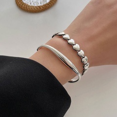 2021 new retro simple double-sided love stitching bracelet female bracelet wholesale