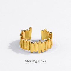 Koreanische Version von ins Nischen design geometrischen Ring Mode unregelmäßige Linien All-Match-Stil offenen Fingerring Frauen