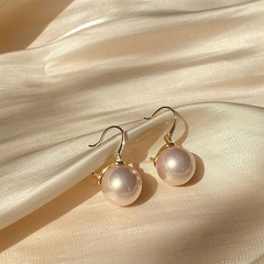 big pearl earrings Korean ear hook temperament earrings ear jewelry