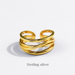 New Korean multi-layer line ring simple style accessories personality geometric index finger ring