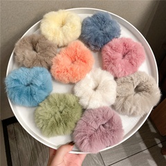 Plush hair ring, hairy head rope, hair rope, cute autumn and winter leather sleeve, ponytail hair accessories